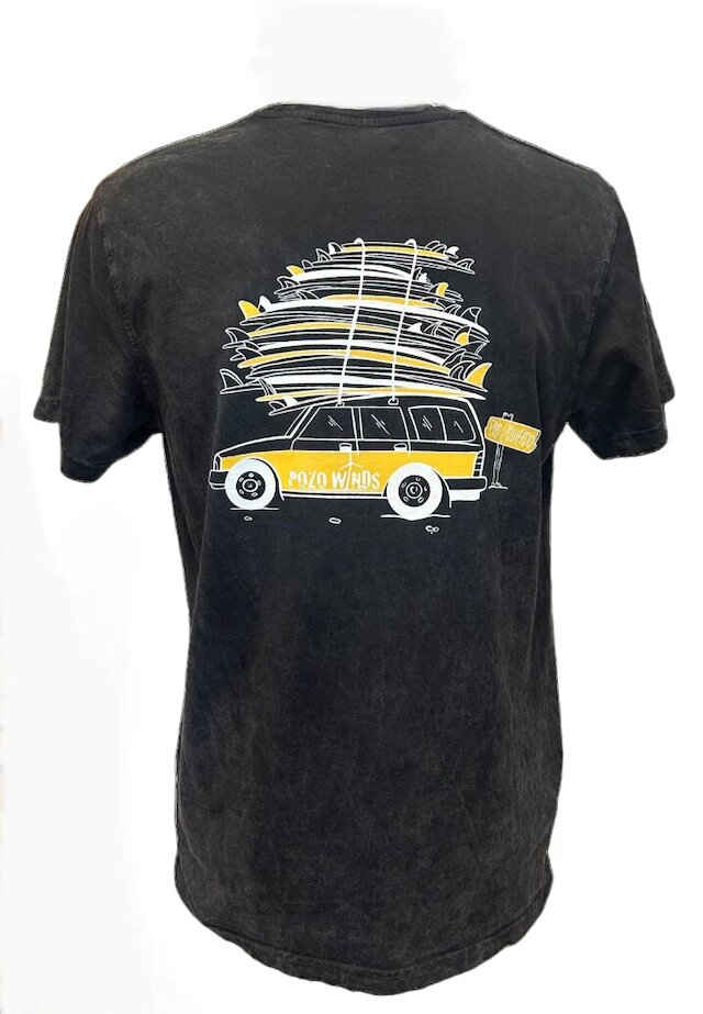 Camiseta PW Coche y tablas negra