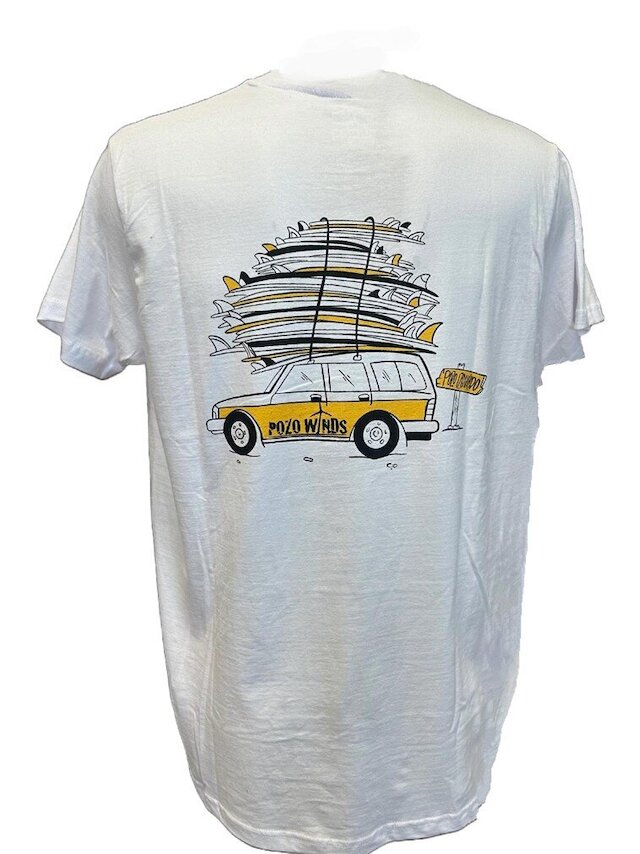 Camiseta PW Coche y Tablas Blanca